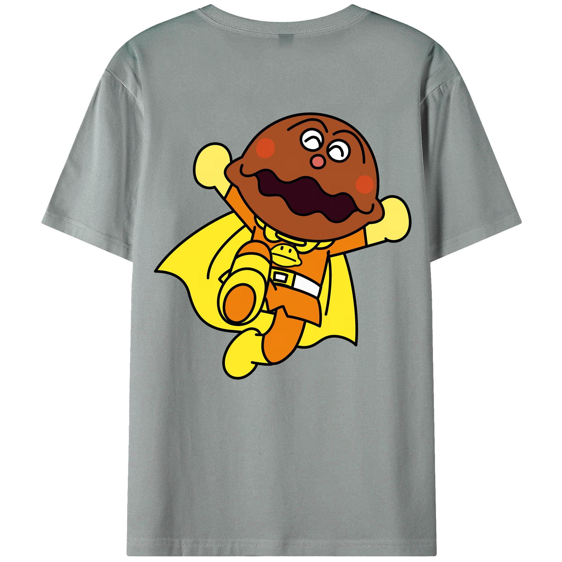 （画像用） アンパンマン Anpanman 綿100％ メンズ半袖Tシャツ（バックプリント） 通気性